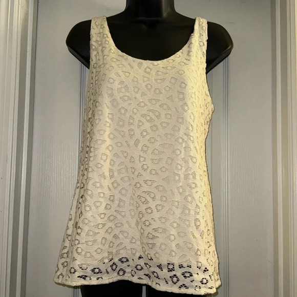 Loft Laced Lined Tank Top - Picture 1 of 6